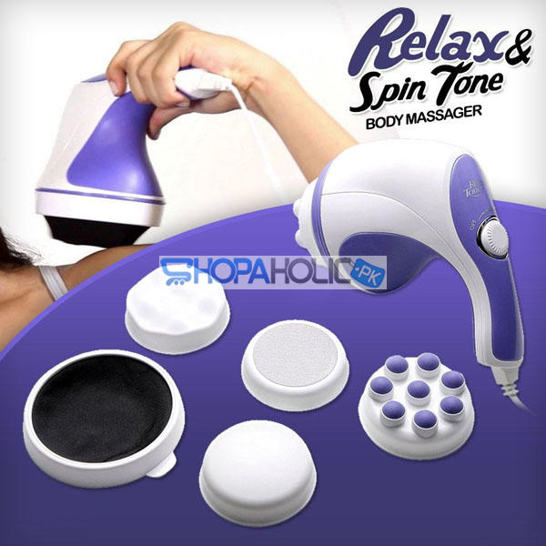 Relax & Spin Tone Handheld Massager