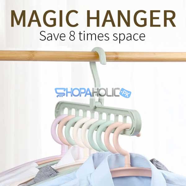 Nine Hole Magic Folding Super Hanger