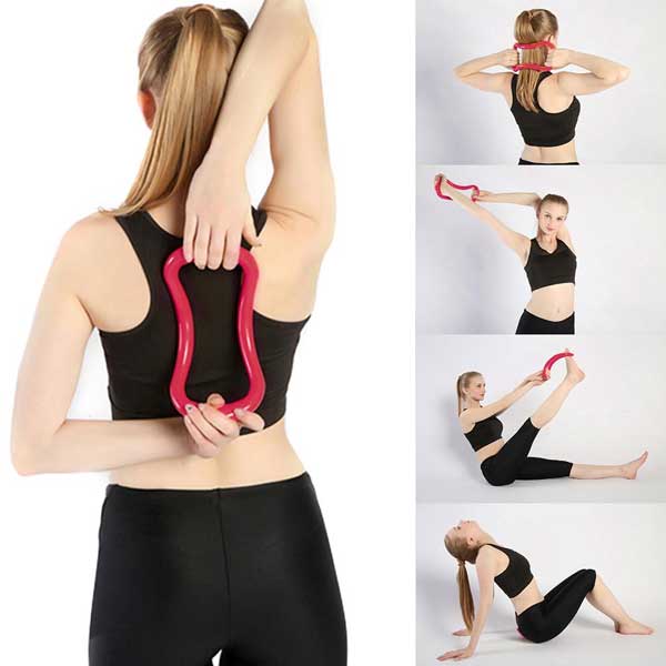 Yoga Ring for Toning Thighs, Abs & Legs, Gymnastics Exercise Workout, Flexibility & Posture-Workout