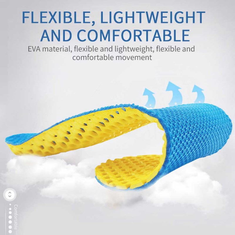 Air Venting Comfortable Shock Absorbing Breathable Thickened Sweat Absorbing Sports Insoles (Pair)