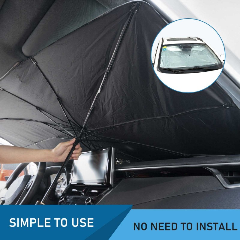 Umbrella Style Foldable Car Windshield Sun Shade