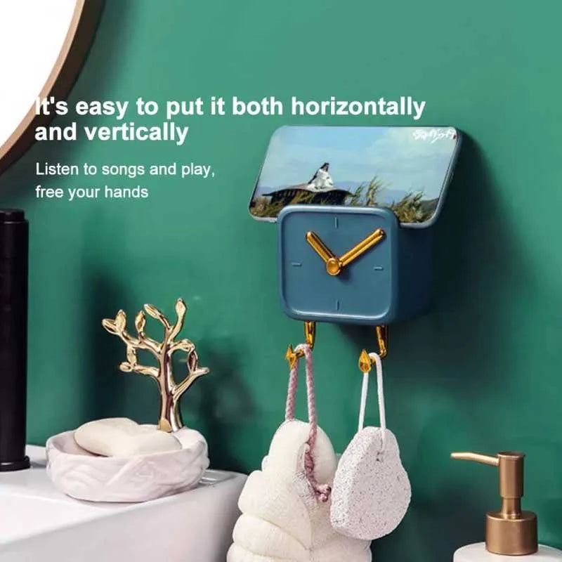 Buy WallMounted Clock Design Mobile Holder in Pakistan