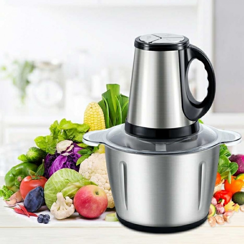 Electric Automatic 3.0L Stainless Steel Chopper Household Grinder Food Processor (MAXBQSCH MB-888)