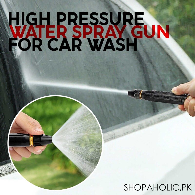 High Pressure Metal Brass Adjustable Nozzle Water Spray Gun for Car Wash and Home Gardening Tool