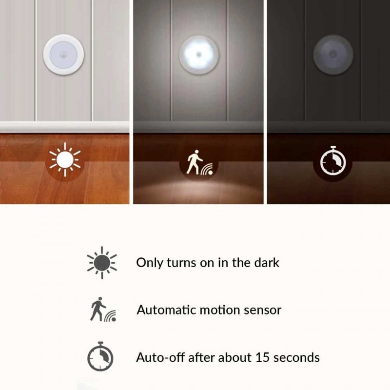 LED Magnetic Motion Sensor Under Cabinet Light