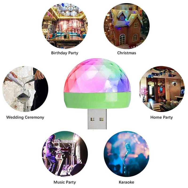 Buy Mini USB LED Magic Ball Disco Light Price in Pakistan