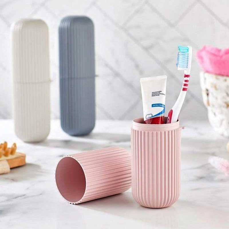 Portable Smart Toothbrush Toothpaste Storage Holder Box for Outdoor Travel