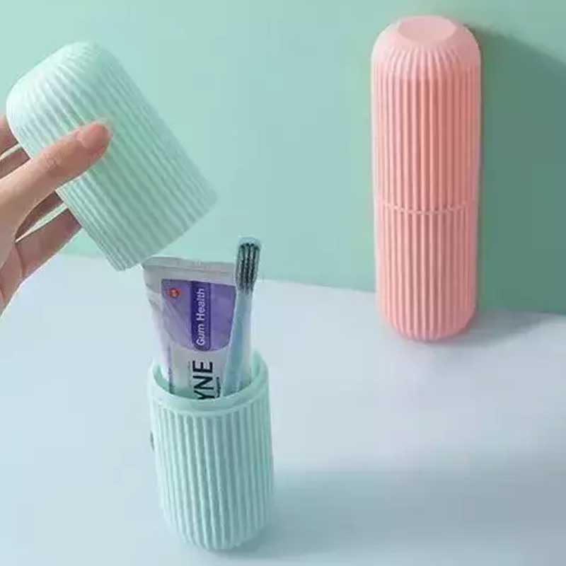 Portable Smart Toothbrush Toothpaste Storage Holder Box for Outdoor Travel