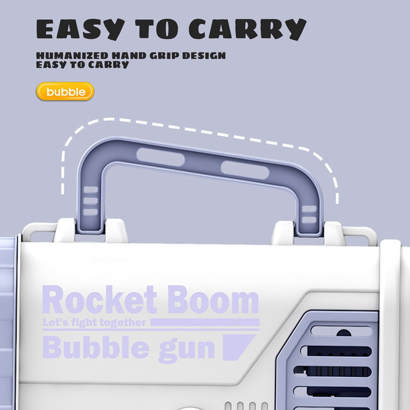 Rocket Boom Bubble Gun with 64-Holes