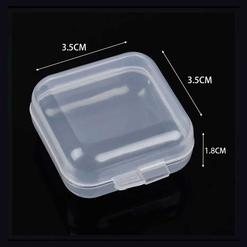 (Set of 3) Transparent Mini Multifunctional Jewelry Storage Box