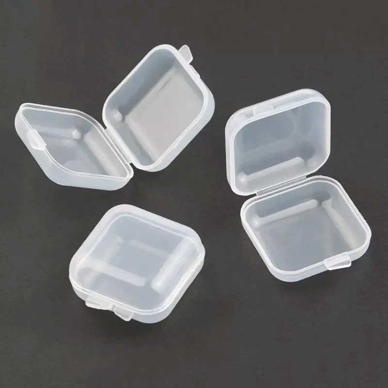 (Set of 3) Transparent Mini Multifunctional Jewelry Storage Box