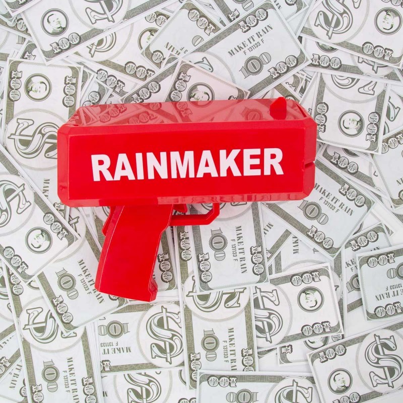 Money Toy Gun - Make It Rain Money Gadget for Fun