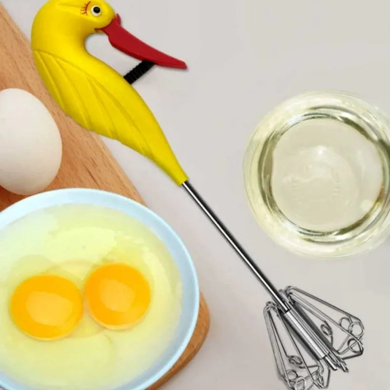 Buy Swan Bird Shaped Semi Automatic Handheld Egg Beater