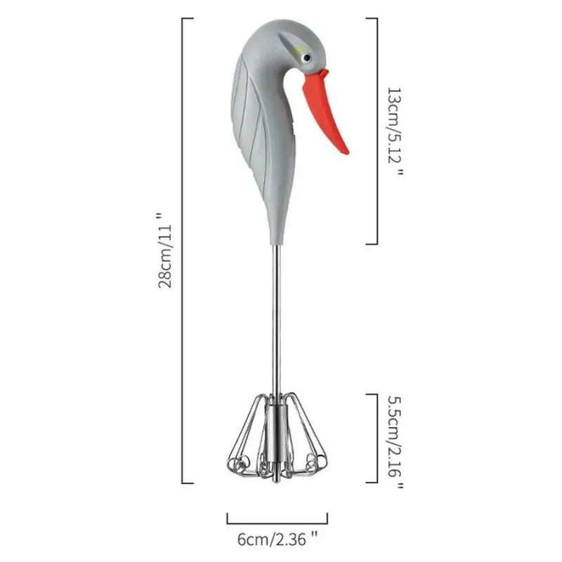 Buy Swan Bird Shaped Semi Automatic Handheld Egg Beater