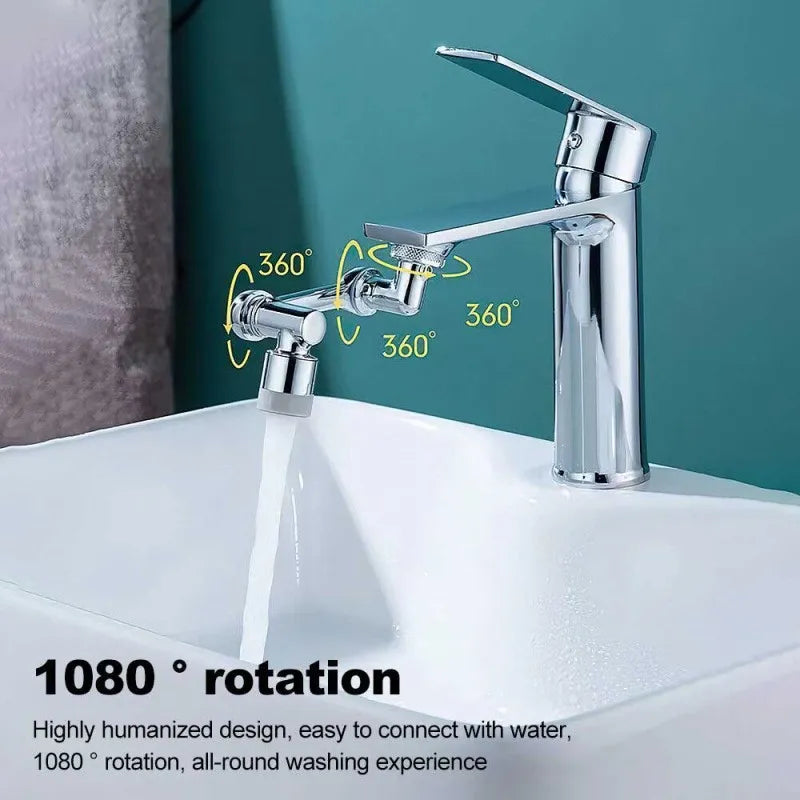 Swivel Extension Faucet Aerator Rotate Robotic Arm Tap Extender