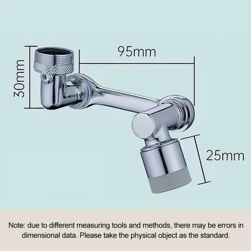 Swivel Extension Faucet Aerator Rotate Robotic Arm Tap Extender