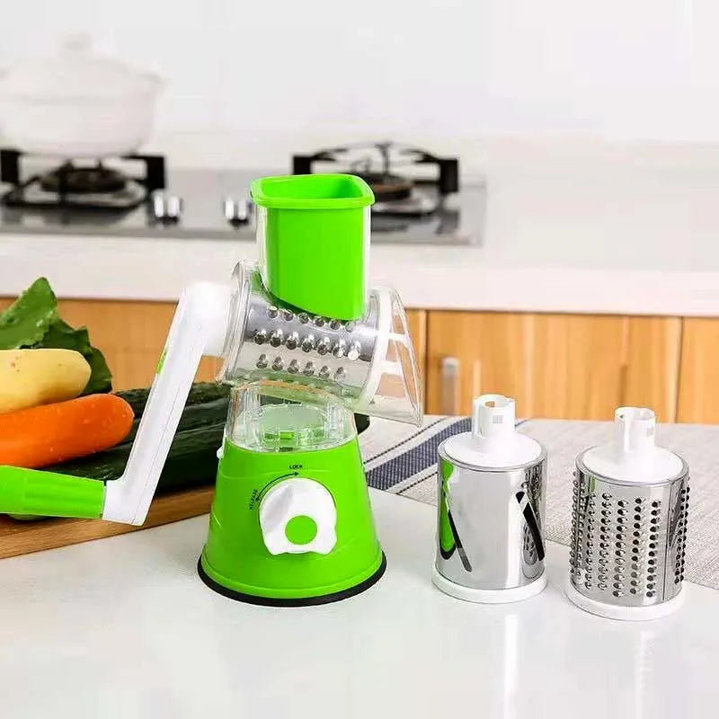 Buy 3 in 1 Manual Rotary Vegetable Drum Cutter in Pakistan