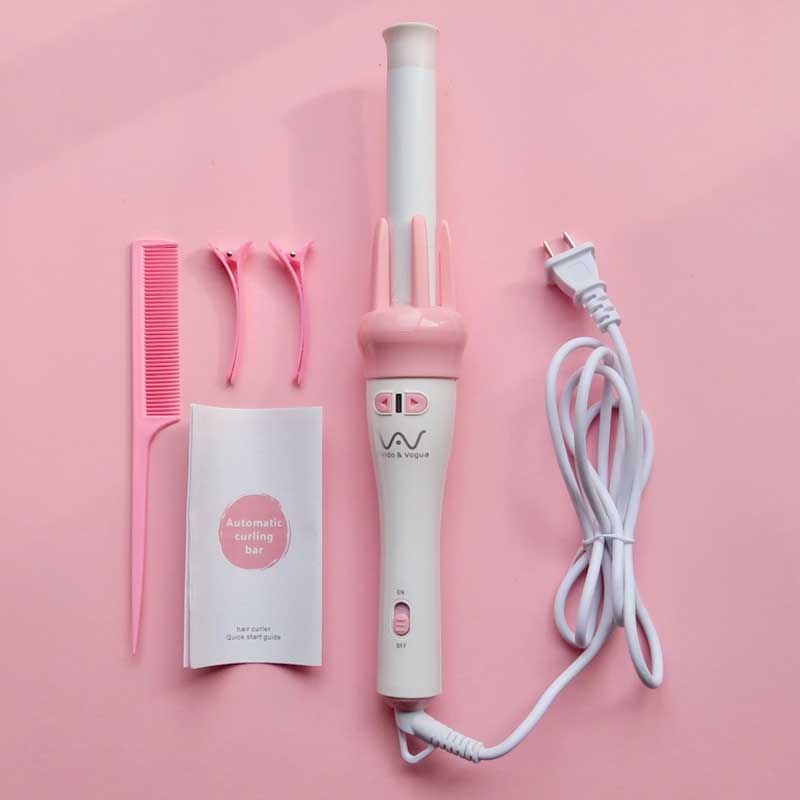 Vivid and Vogue Automatic Hair Curler and Rotating Hair Styling Wand