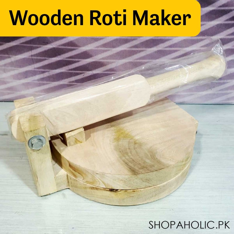 Manual Press Wooden Roti Maker