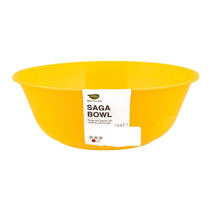 Appollo Saga Bowl, Yellow, 2 Liters