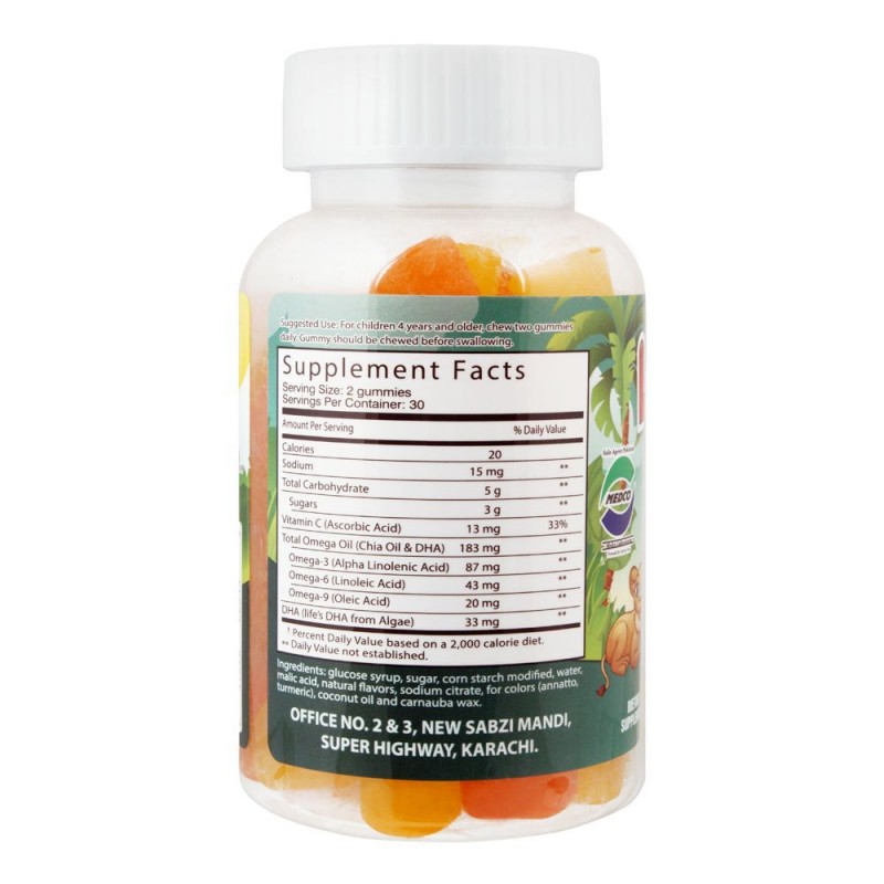 Leona's Omega + DHA, Dietary Supplement, 60 Gummy Vitamins