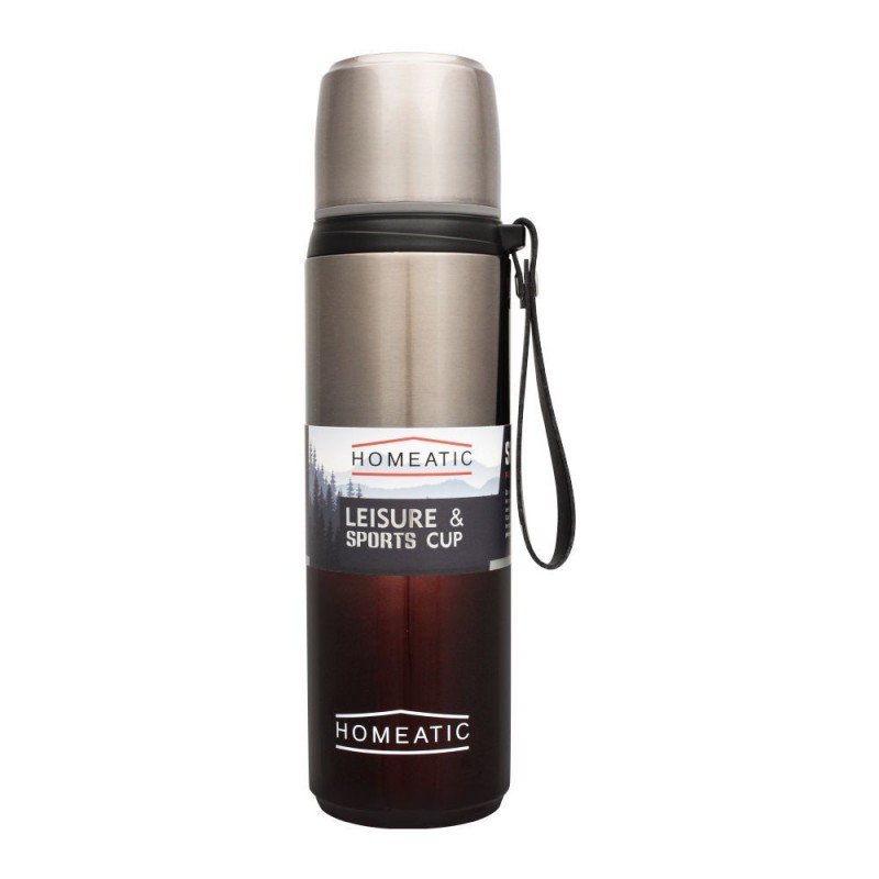 Homeatic Steel Sports Water Bottle, Maroon, 750ml, KD-1015