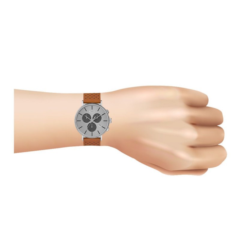 Timex Men's Fairfield Chronograph Supernova Leather Strap Watch, 41mm, TW2R79900
