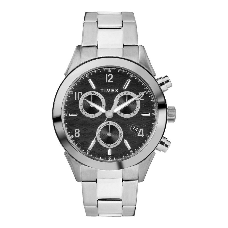 Timex Men's Chrome Round Dial & Bracelet Chronograph Watch, TW2R91000