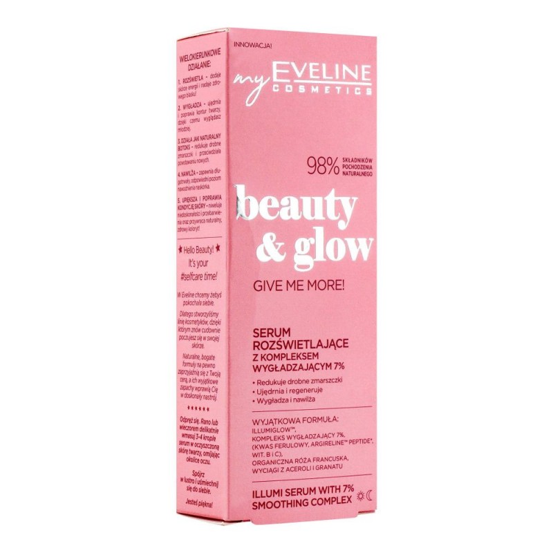 Eveline Beauty & Glow Give Me More! Illumi Serum With 7% Smoothing Complex, 18ml