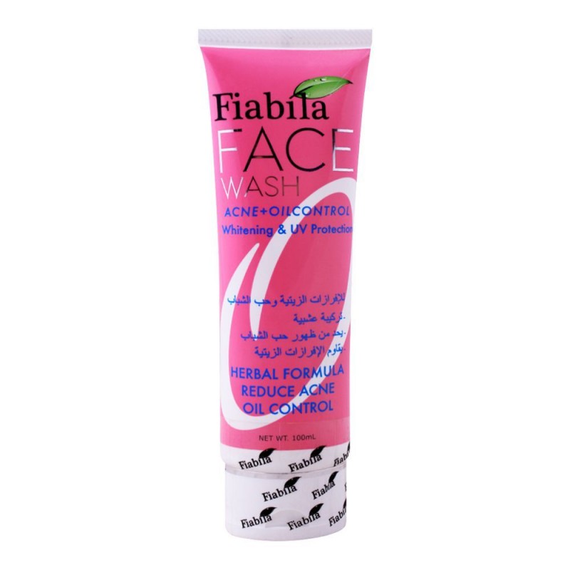 Fiabila Acne + Oil Control Face Wash, Whitening & UV Protection, 100ml