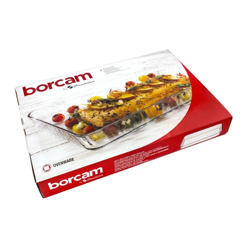 Borcam Ovenware Rectangular Tray, 15x10 Inches, 59204