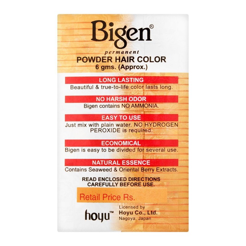 Bigen Permanent Powder Hair Color, 37 Dark Auburn