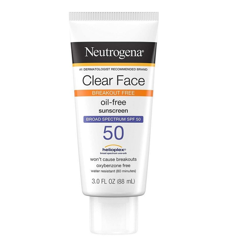 Neutrogena Clear Face Breakout-Free, Oil-Free SPF-50 Sunscreen, 88ml
