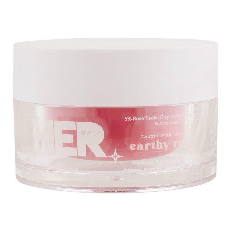 Her Beauty Earthy Rose Kaolin Pink Clay Mask, 100ml