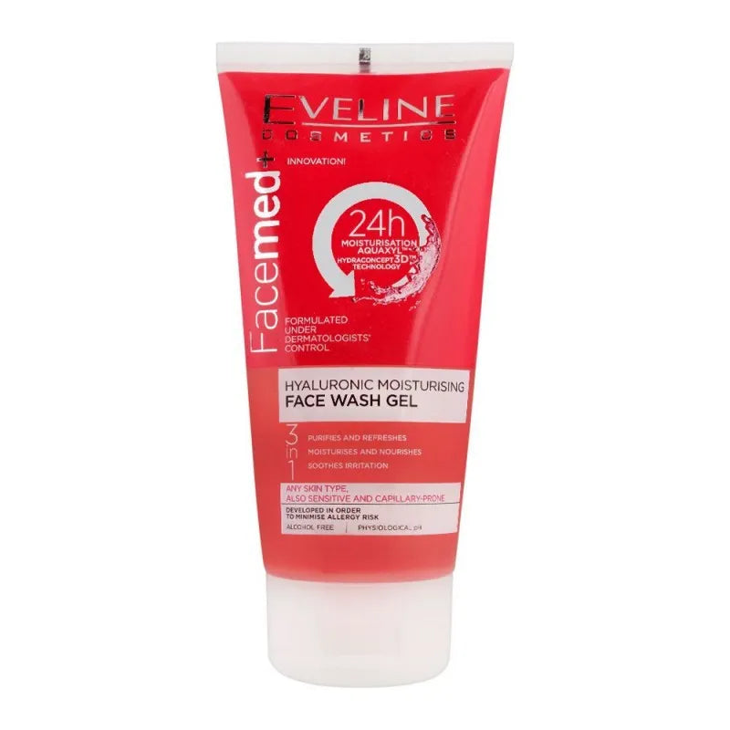 Buy Eveline Facemed+ Hyaluronic 3In1 Moisturising Face Wash Gel