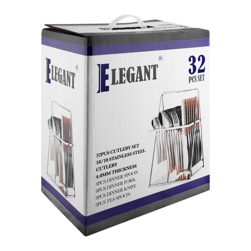 Elegant Cutlery Set, 32-Pack, EL32-26SS