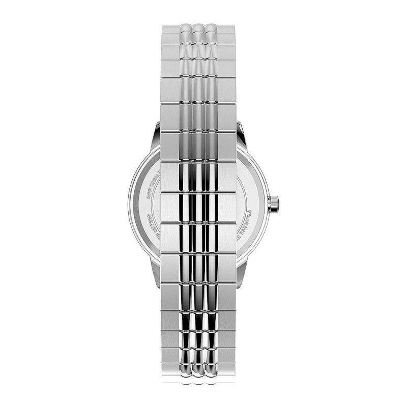 Timex Women's Easy Reader 30mm Perfect Fit Silver Tone Watch, TW2U08600