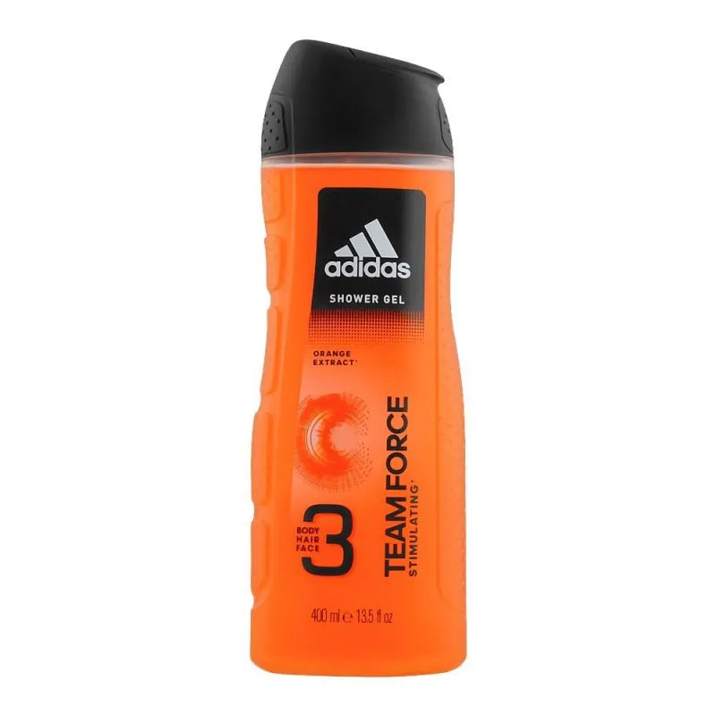 Adidas Team Force Stimulating Face, Hair & Body Shower Gel