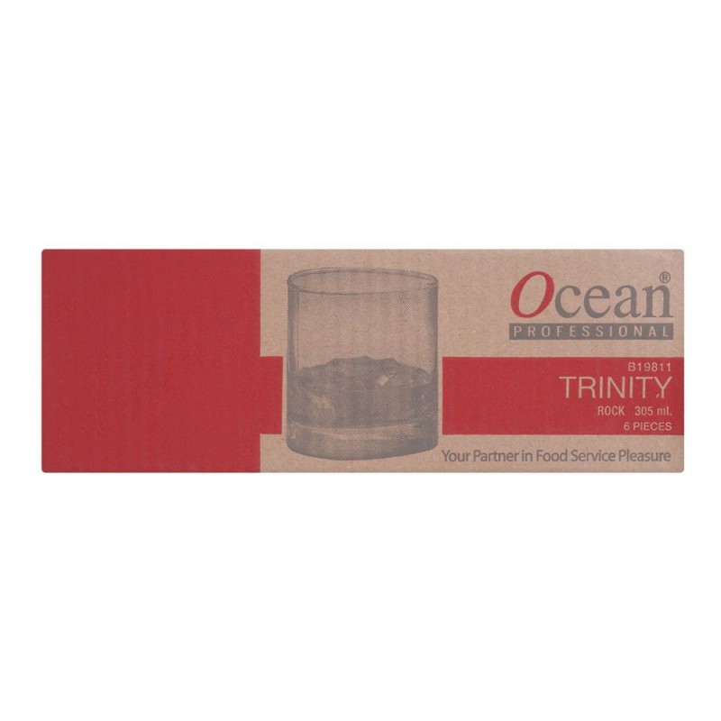 Ocean Trinity Rock Glass Set, 305ml, 6 Pieces, B19811