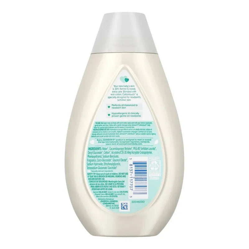 Buy Johnson's Cotton Touch Newborn Wash & Shampoo, 400ml