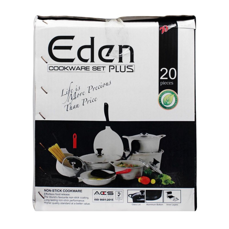 Sonex Die Cast Eden Plus Cooking Set, 20 Pieces, 52339