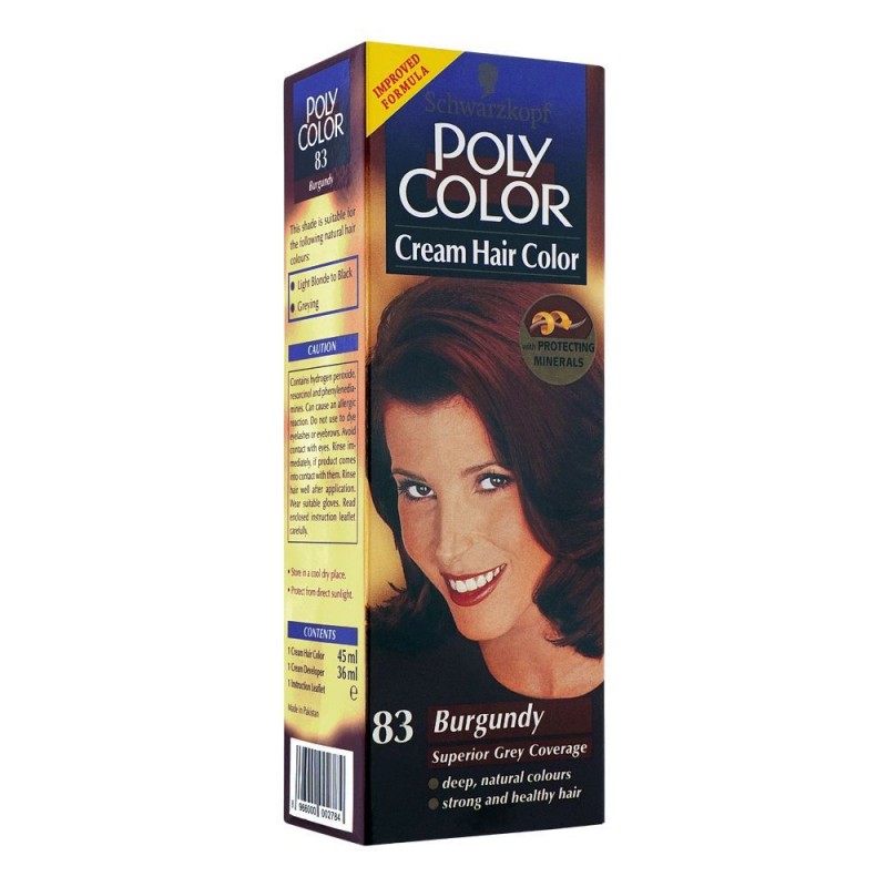 Poly Color Cream Hair Color, 83 Burgundy