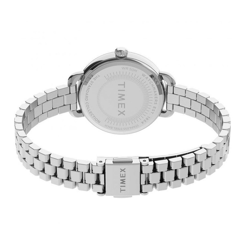 Timex Women's Standard Demi 32mm Stainless Steel Bracelet Watch, Silver, TW2U60300