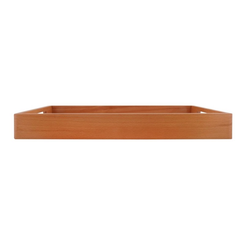 Amwares Beech Wood All Wood Tray Small, 12x8 Inches, 009034
