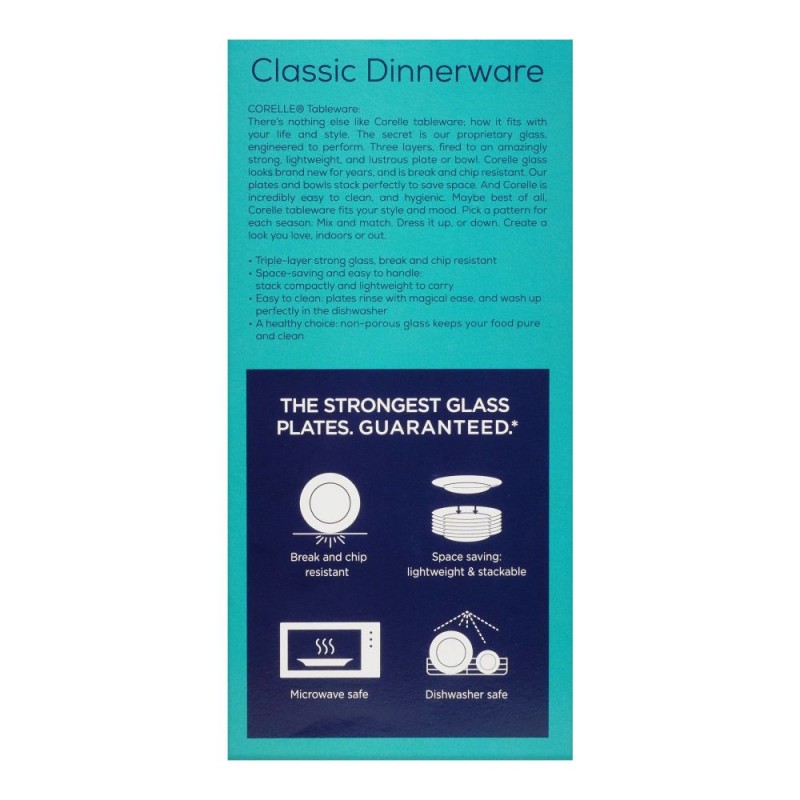 Corelle Classic Dinnerware Set, City Block 16-Pack, 16S-CT-PH