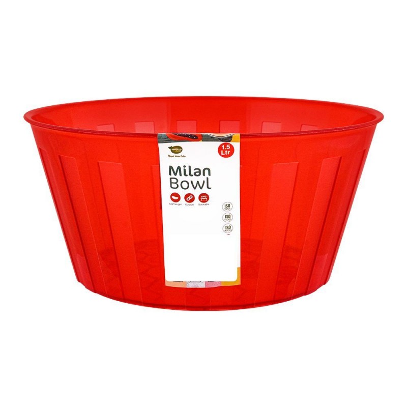 Appollo Milan Bowl, Red, 1.5 Liters