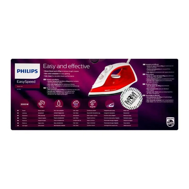 Buy Philips Steam Iron, 2000W, GC1742/40 Price in Pakistan