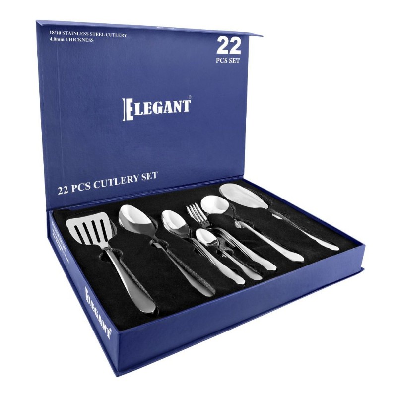Elegant Ubase Cutlery Set, 22-Pack, ECS0026MT