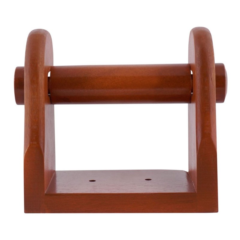 Amwares Mango Wood Wall Tissue Stand, Small, 5x3x5.5 Inches, 009003
