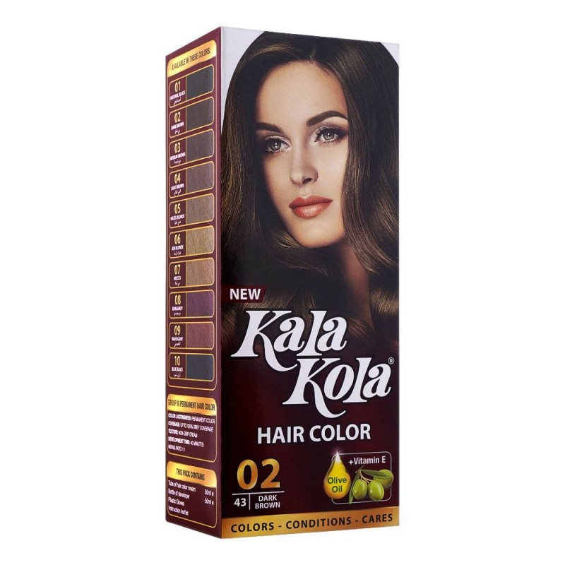 Kala Kola Hair Colour, 43 Dark Brown